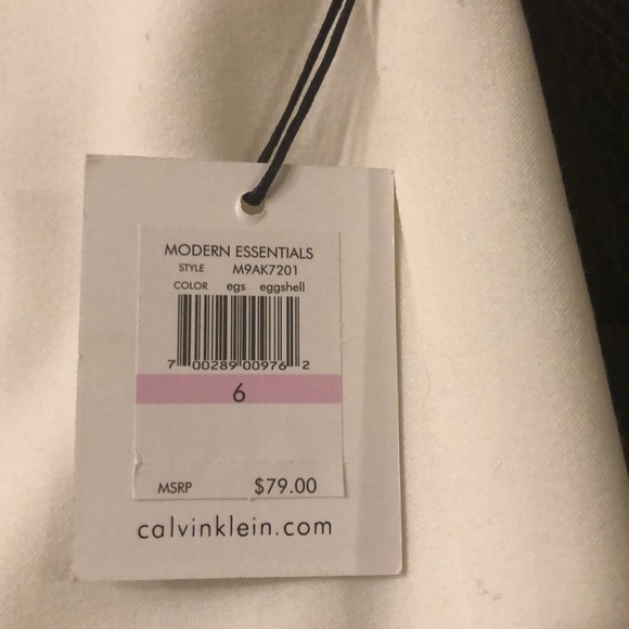 Ivory Calvin Klein Dress Pants - Picture 5 of 7